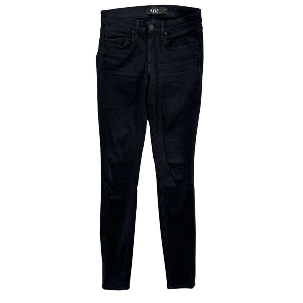 AYR Skinny Jeans Womens Black Stretch Denim 13942  W114-B01 Size 26x30